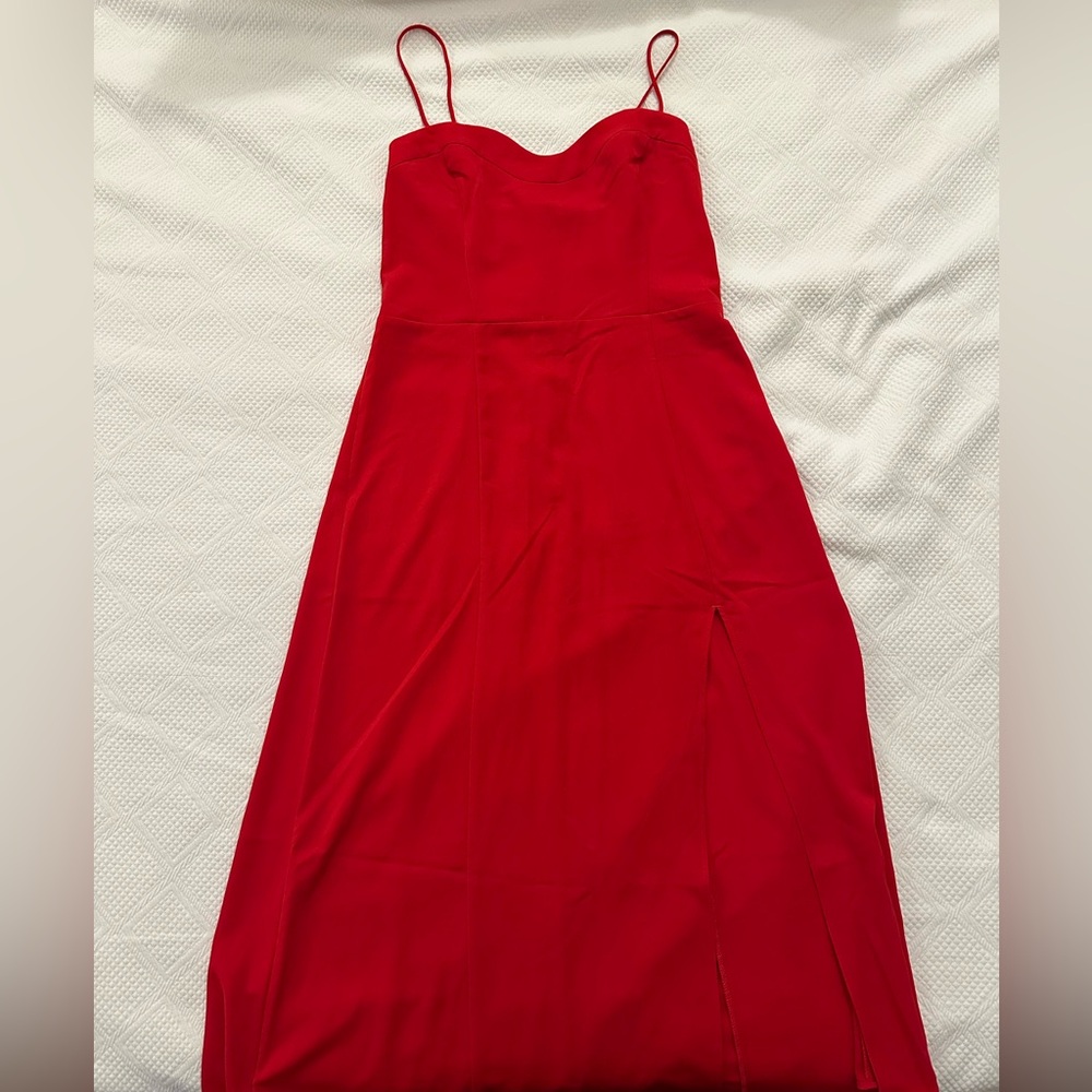Abercrombie & Fitch Strapless Red Dress